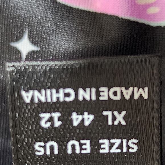 NWT XL Retro Stretchy Pants Blacklight Mushroom Rave Festival Flares - Picture 7 of 10